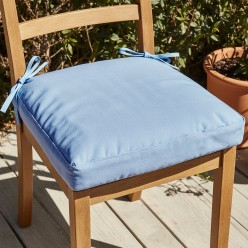 Cuscino coprisedie sfoderabile carta da zucchero, con laccetti. Collezione Ermione firmata Lemoire Home