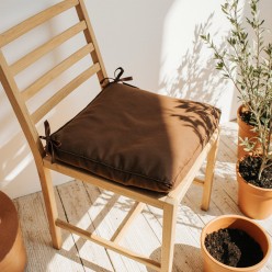 Cuscino coprisedie Dike marrone – Stile naturale e comfort quotidiano