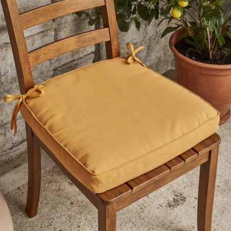 Cuscino coprisedie Clori ocra – Un tocco solare di comfort ed eleganza