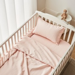 Baby Pegaso – Lenzuola Culla per bimba Rosa Chiaro, Morbide e Delicate