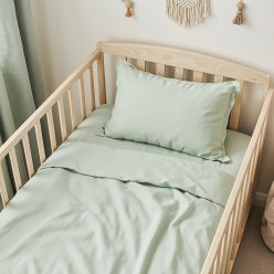 Baby Pegaso – Lenzuola Culla Verde Pastello, Sogni Dolci e Morbidi Abbracci