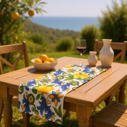Tovaglia Collezione Sicilia made in Italy in cotone runner lemoirehome