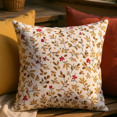 Cuscino decorativo Ecuba 50x50 cm con fantasia dallo stile rustico-chic