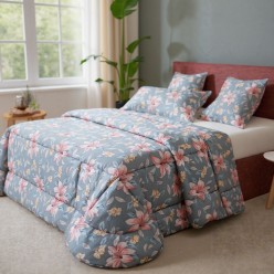 Trapunta floreale per letto matrimoniale - Linea Ligea