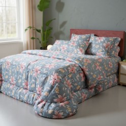 Trapunta floreale per letto matrimoniale - Linea Ligea