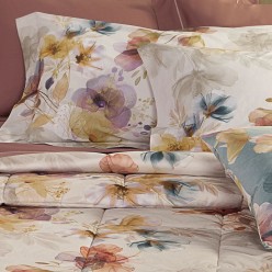 Trapunta Echidna – Fiori Selvatici in raso di cotone made in Italy