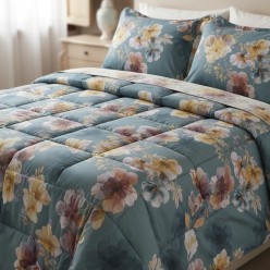 Trapunta Echidna – Fiori Selvatici in raso di cotone made in Italy