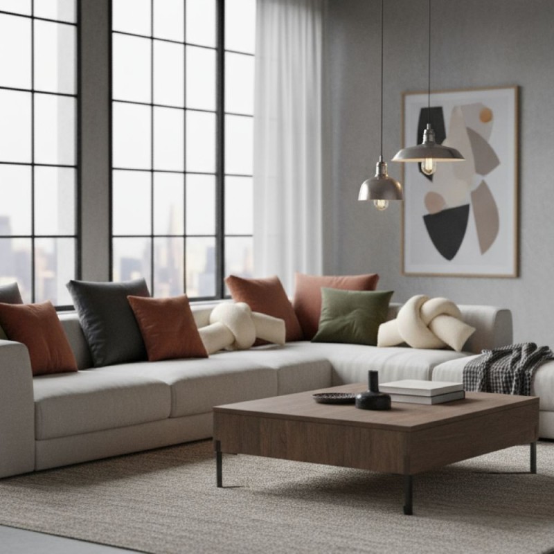 Design scultoreo e adattabilità per ambienti moderni, cozy e creativi.