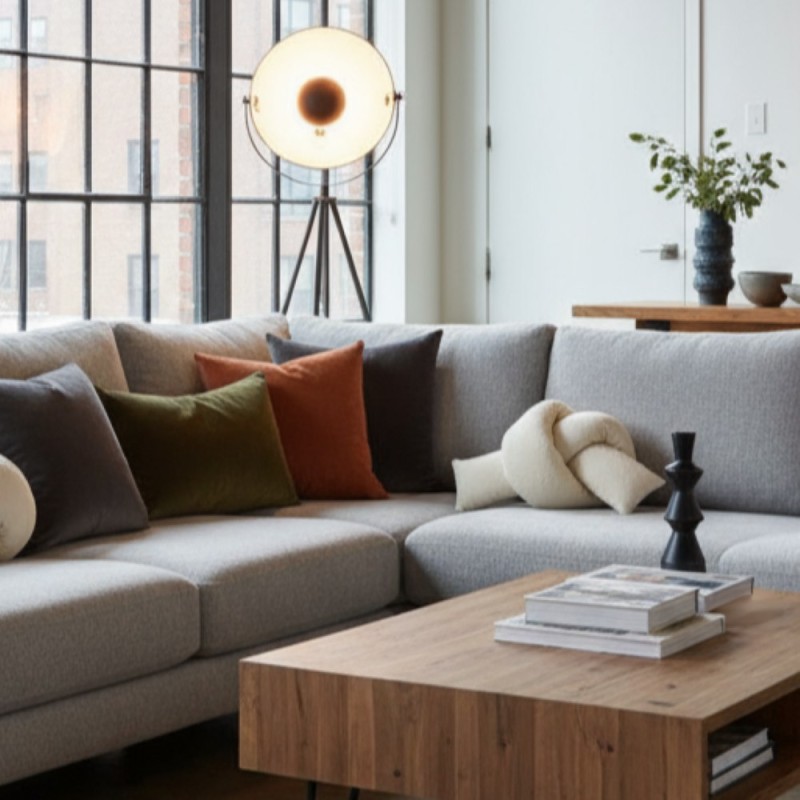 Design scultoreo e adattabilità per ambienti moderni, cozy e creativi lemoire home