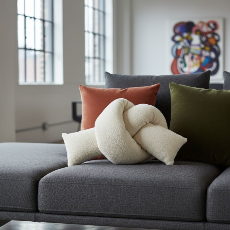dettaglio Design scultoreo e adattabilità per ambienti moderni, cozy e creativi.