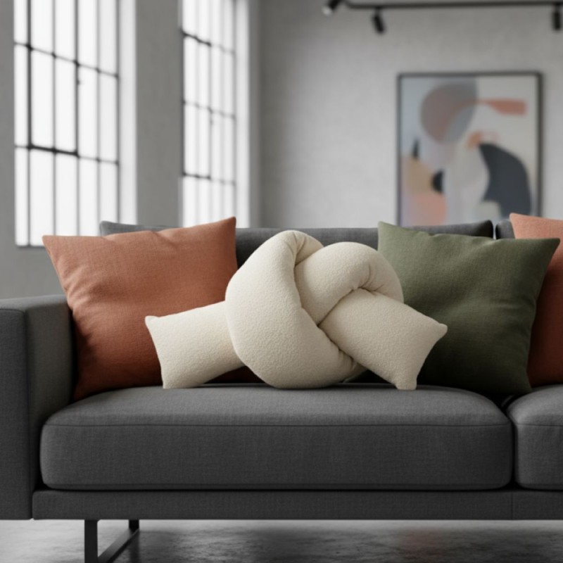 Cuscino Scultoreo Nodo – L'OCA NERA Selezione Lemoire Home