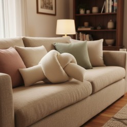 Cuscino Scultoreo Nodo – L'OCA NERA Selezione Lemoire Home
