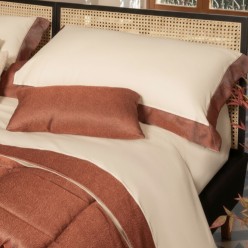 Completo Letto Iadi Lenzuola matrimoniali con bordo jaquard