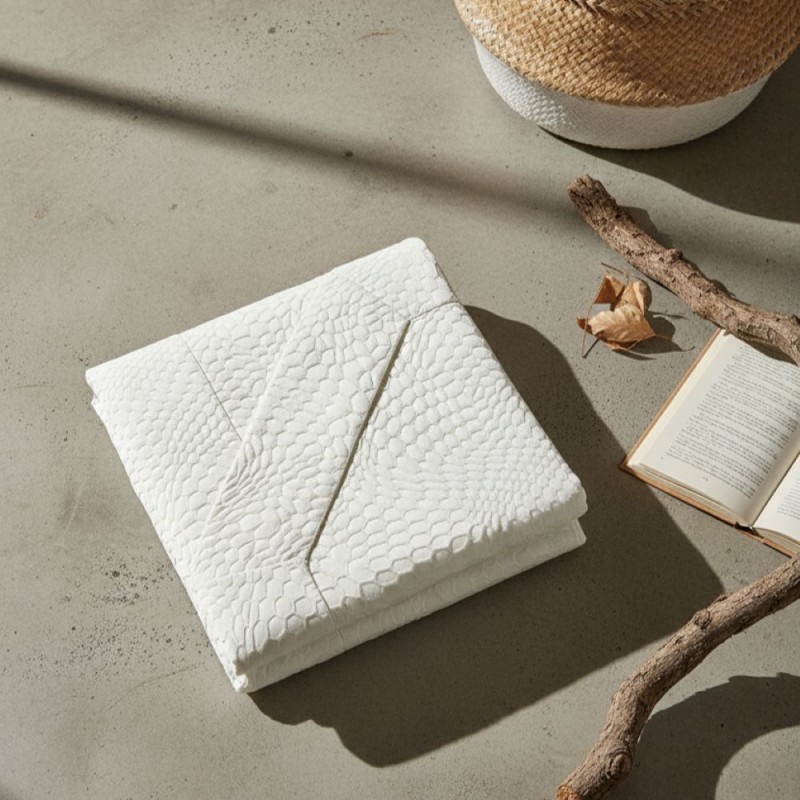 Copriletto matrimoniale jacquard collezione Nàiadi - Panna Copriletto matrimoniale jacquard collezione Nàiadi - Panna
