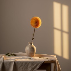 Un fiore sospeso tra mito e materia, per ambienti che raccontano emozioni