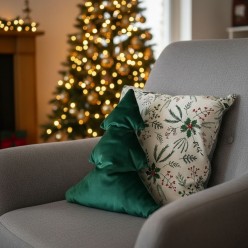 Albero di Natale in velluto cuscino colorato imbottito