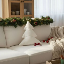 Albero di Natale in velluto cuscino colorato imbottito