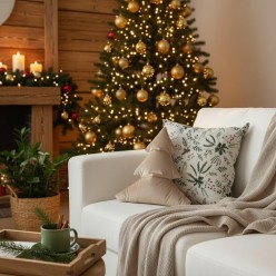 Albero di Natale in velluto cuscino colorato imbottito