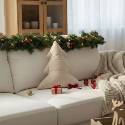 Albero di Natale in velluto cuscino colorato imbottito
