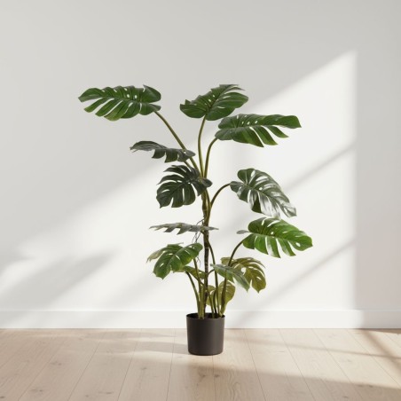 Monstera pianta sempreverde effetto natural touch