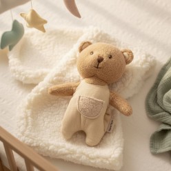 Marcel – Peluche neonato ultra-soft con taschina | Regalo nascita tenero pensiero