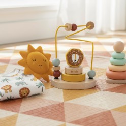 Dolce Leoncino Gioco bebè: labirinto educativo in legno FSC®