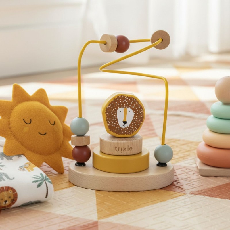 Dolce Leoncino Gioco bebè: labirinto educativo in legno FSC