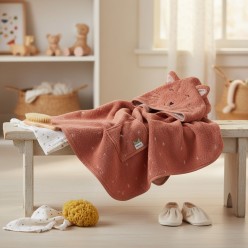 Poncho Rosa per Bambini con Cappuccio Mr.Cat catalogo lemoirehome