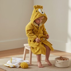Il re della giungla in spugna| Accappatoio Leone per bambini catalogo lemoire home