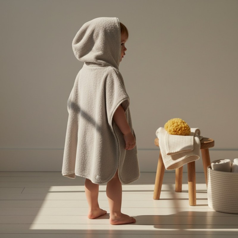 Poncho da bagno per corredino bebè linee Pagee