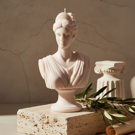 Candela busto della dea Atena