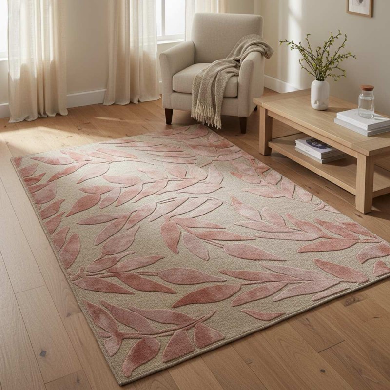 Tappeto 160x230 L'Oca Nera Floreale in Area Lettura con Poltrona Beige
