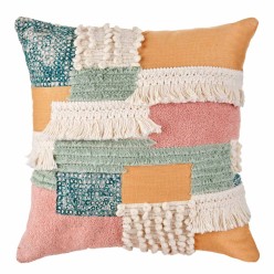 Cuscino Decorativo Patchwork Testurizzato Design Boho Chic