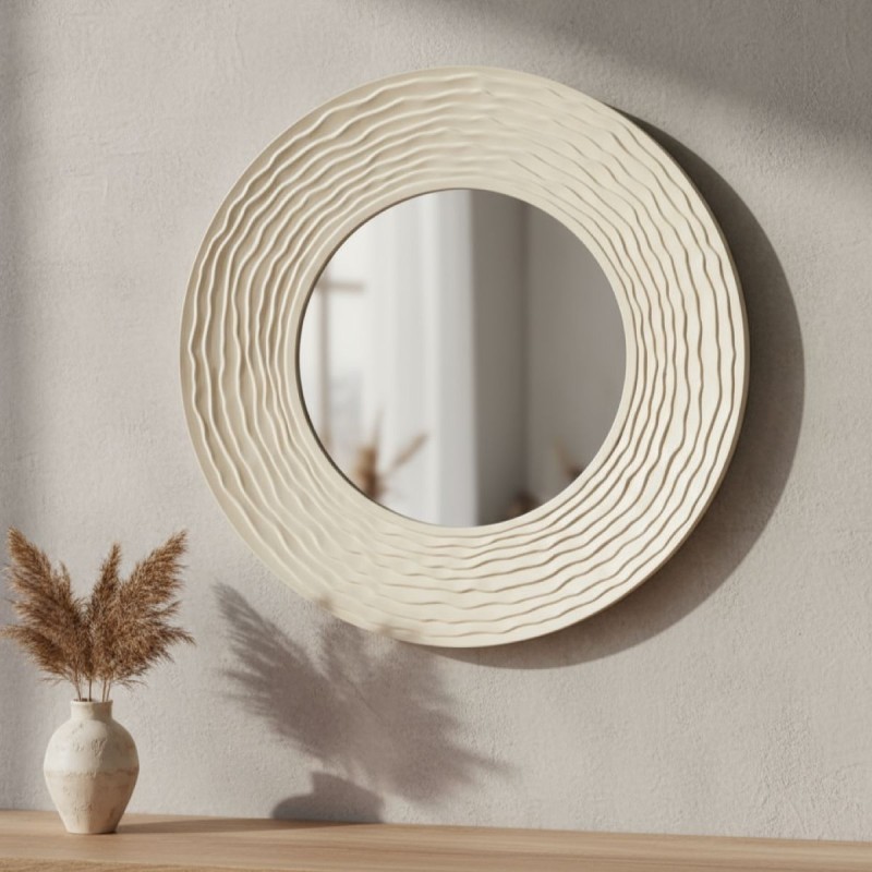 Specchiera L'Oca Nera (Lemoire Home) Tonda Materica in Resina | Visione d'Insieme Specchiera L'Oca Nera (Lemoire Home) Tonda Materica in Resina | Visione d'Insieme