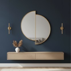 Specchiera Duale (80x90cm) su Parete | Complemento d'Arredo Chic Lemoire Home