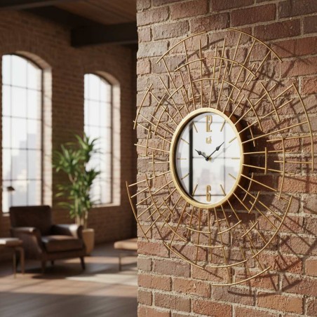 Orologio da Parete Helios Ø67 Lemoire Home | Metallo Dorato Design Astratto