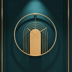 Orologio da Parete Art Déco Iris Ø60 | Metallo Dorato | Lemoire Home Design