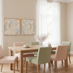 Set 2 Quadri Floreali come Ninfee di Eco 160x80 | Lemoire Home