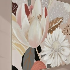 Quadro Floreale Moderno 100x100 "Giardino di Psiche" | Lemoire Home