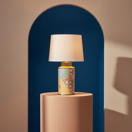 Lampada da Tavolo in Porcellana Decorata