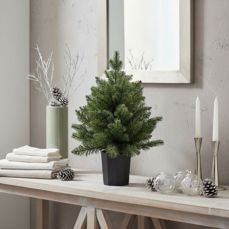 Albero Natale Pino Argentato Verde EDG H 45 cm Albero Natale Pino Argentato Verde EDG H 45 cm