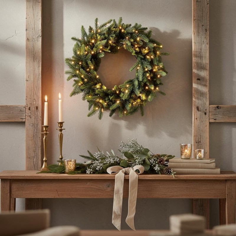 Ingresso Natale con Ghirlanda LED Lemoire Home