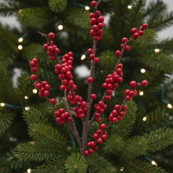 Rametto Decorativo con Bacche Rosse