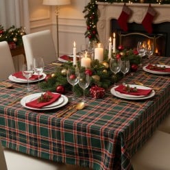 Tartan Verde Completo tavola collezione Crono