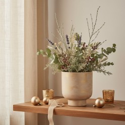 Vaso Lanzarote EDG in Light/Gold H17 cm | Lemoire Home