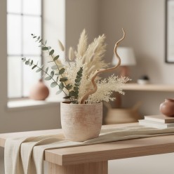 Vaso Decorativo Lanzarote EDG in Terracotta Effetto Grezzo