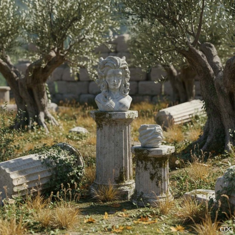 Busto Medusa in cemento - Scultura Enzo De Gasperi