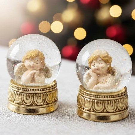 Mini Sfera d'Acqua Angelo Decorativo EDG