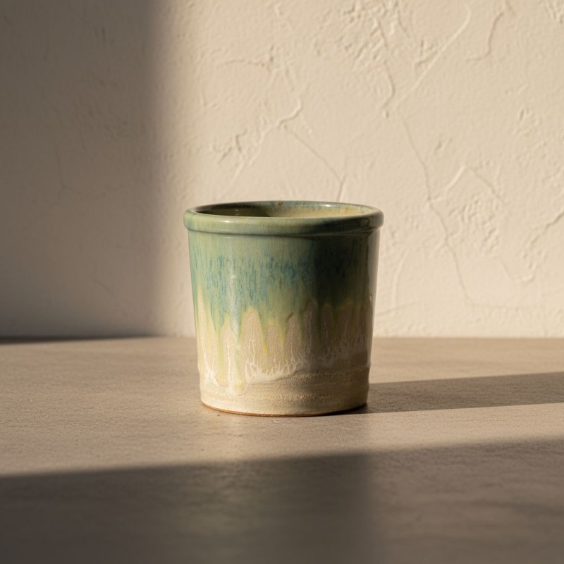 Vaso Cilindrico "Glaze Lime" | H 18 cm Vaso Cilindrico "Glaze Lime" | H 18 cm