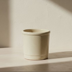 Vaso Cilindrico "Glaze Ivory" | H 18 cm